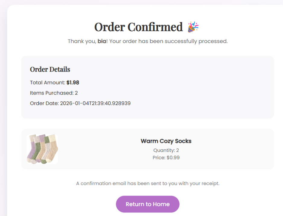 Order Confirmation
